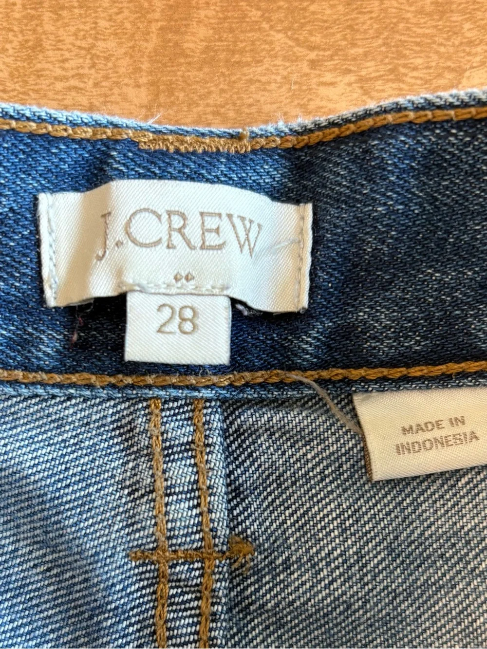 J. Crew Midwash Distressed Denim Roll-Cuff Shorts